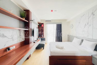 Cozy and Modern Studio at Mataram City Apartment By Travelio