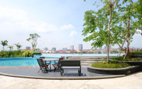 Apartemen Grand Dharmahusada Lagoon - Wood Accents Studio at Grand Dharmahusada Lagoon Apartment by Travelio
