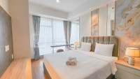 Wonderful 2BR with City View at Grand Sungkono Lagoon Apartment By Travelio