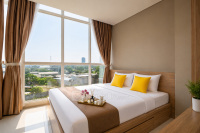 Cozy and Wonderful 1BR Ciputra International Apartment By Travelio