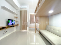 Restful and Well Designed Studio Transpark Juanda Bekasi Timur Apartment By Travelio