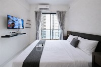 Studio with Simple Style at Sky House BSD Apartment By Travelio