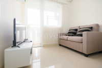 Basic 2BR with City View at Green Pramuka City Apartment By Travelio