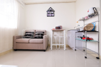 Basic 2BR with City View at Green Pramuka City Apartment By Travelio