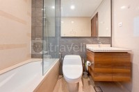 Apartemen Marigold Nava Park - Modern Wood Accent 2BR at Marigold Nava Park Apartment By Travelio